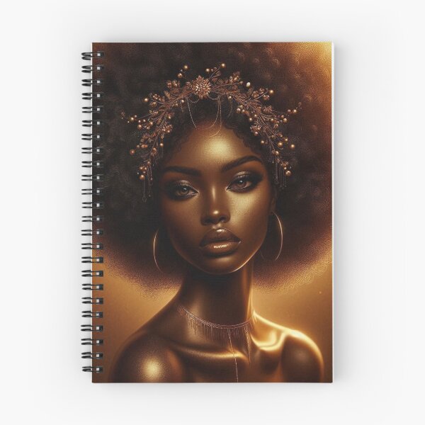 Item preview, Golden Afro Queen – Melanin Goddess Art | Black Woman Empowerment Wall Art & Gift designed and sold by BloomyBCrafts.