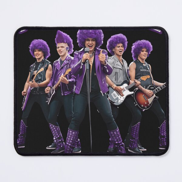 Item preview, Purple Noise Rock Band T-Shirt - Loud Proud Purple Graphic - Retro 80s Style Glam Rock Band with Purple Afros - Vintage Concert Tour Aesthetic Tee designed and sold by ZyxDes.