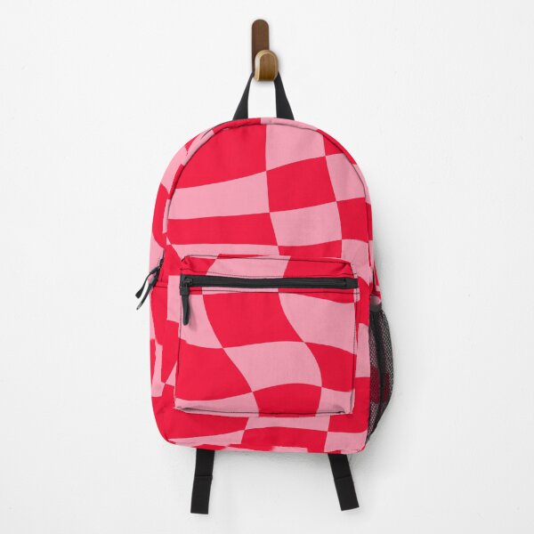 Item preview, Distorted Red and Pink Check Grid designed and sold by OneThreeSix.