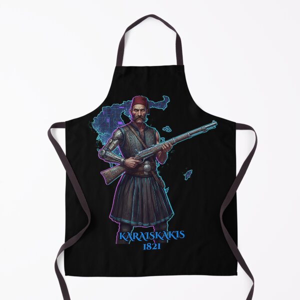 Item preview, Karaiskakis 1821 Cyberpunk Greek Hero - Futuristic Revolution designed and sold by BounoWorld.