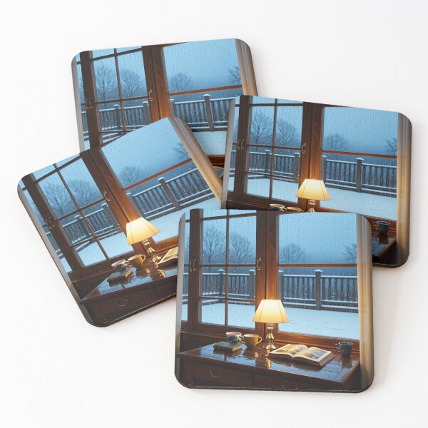 Item preview, Cozy Rainy Window Study Nook designed and sold by VelraSceneory.