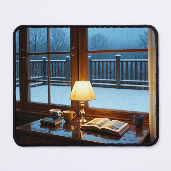 Item preview, Cozy Rainy Window Study Nook designed and sold by VelraSceneory.