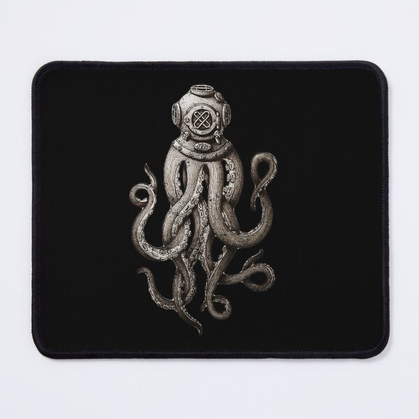 Item preview, Retro Scuba Diver Weird Octopus Design, Octopus Helmet designed and sold by waikibi ⭐⭐⭐⭐⭐.