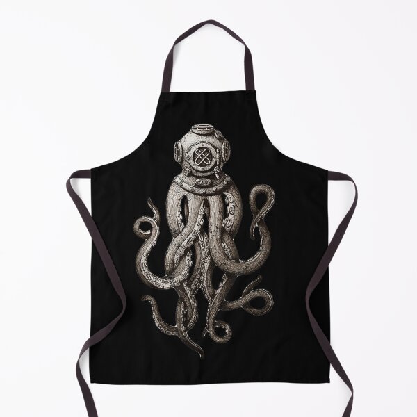 Item preview, Retro Scuba Diver Weird Octopus Design, Octopus Helmet designed and sold by waikibi ⭐⭐⭐⭐⭐.
