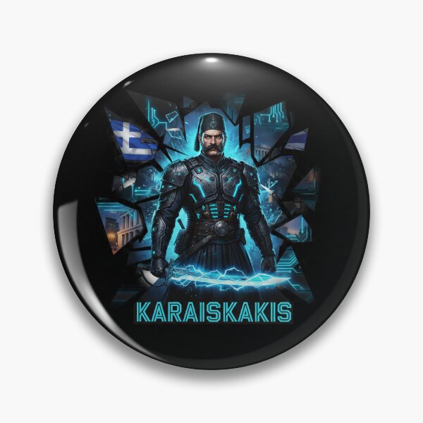Item preview, Georgios Karaiskakis - Cyberpunk Greek Hero Art designed and sold by BounoWorld.