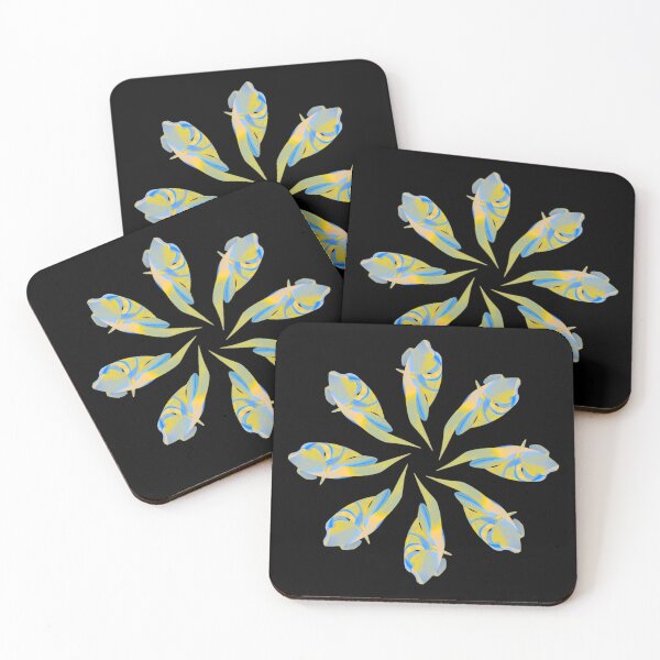 Item preview, Yellow and blue mandala designed and sold by Meo Design.