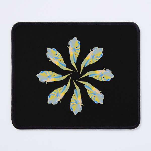 Item preview, Yellow and blue mandala designed and sold by Meo Design.