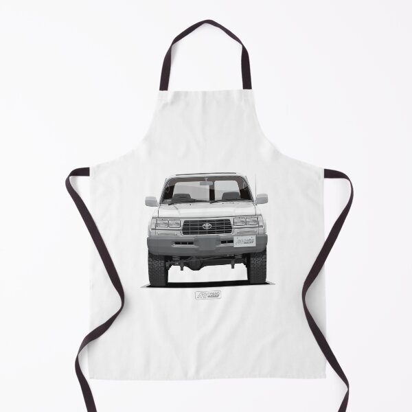 Item preview, LC 80 Super White Front – J80 Classic JDM 4x4 SUV Illustration designed and sold by ARVwerks.