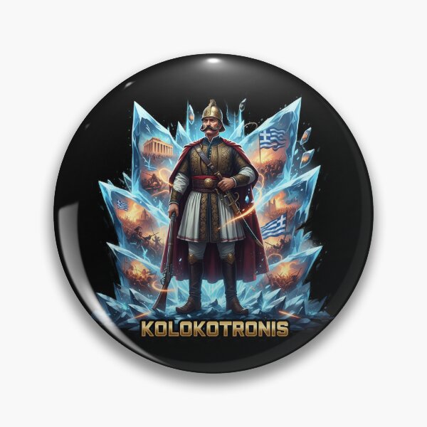 Item preview, KOLOKOTRONIS: Cyberpunk Greek Revolution Hero ⚔️ designed and sold by BounoWorld.