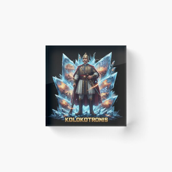 Item preview, KOLOKOTRONIS: Cyberpunk Greek Revolution Hero ⚔️ designed and sold by BounoWorld.