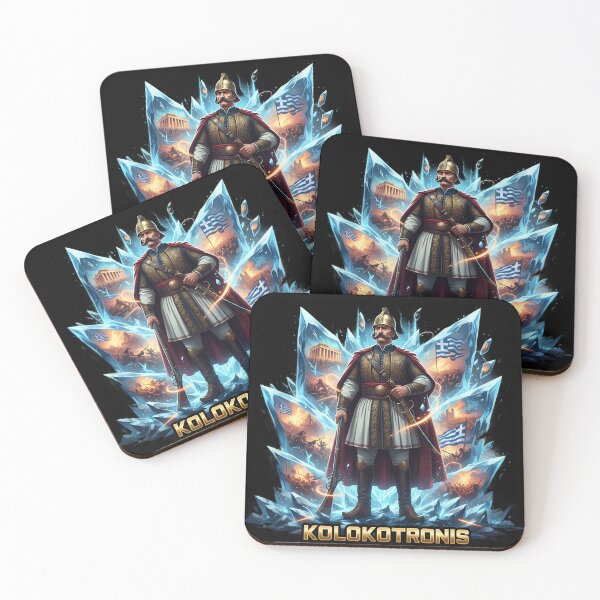 Item preview, KOLOKOTRONIS: Cyberpunk Greek Revolution Hero ⚔️ designed and sold by BounoWorld.