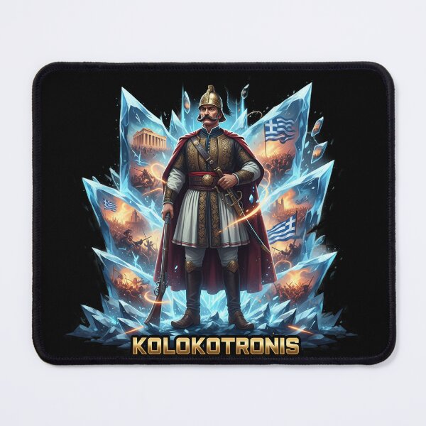 Item preview, KOLOKOTRONIS: Cyberpunk Greek Revolution Hero ⚔️ designed and sold by BounoWorld.