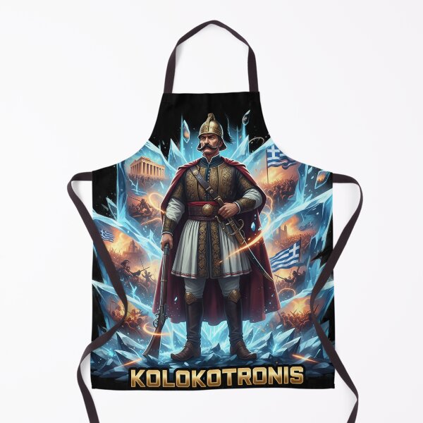 Item preview, KOLOKOTRONIS: Cyberpunk Greek Revolution Hero ⚔️ designed and sold by BounoWorld.
