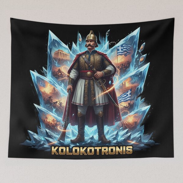 Item preview, KOLOKOTRONIS: Cyberpunk Greek Revolution Hero ⚔️ designed and sold by BounoWorld.