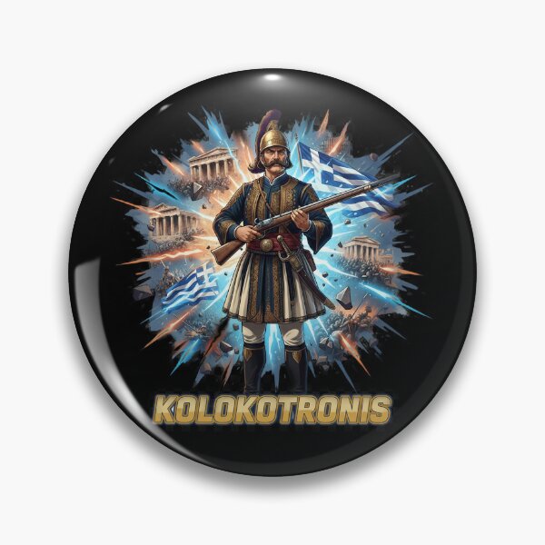 Artikelvorschau, KOLOKOTRONIS 1821: Griechische Revolution Cyberpunk-Krieger ⚔️ entworfen und verkauft von BounoWorld.