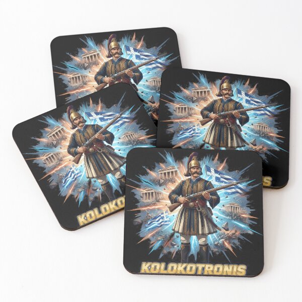 Item preview, KOLOKOTRONIS 1821: Greek Revolution Cyberpunk Warrior ⚔️ designed and sold by BounoWorld.