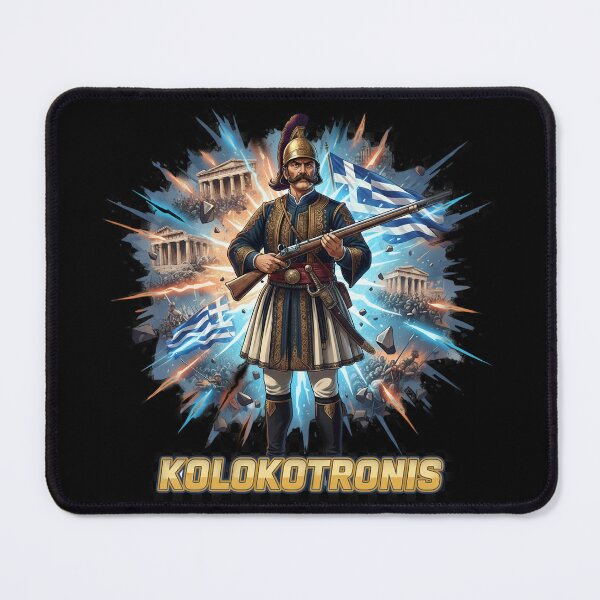 Item preview, KOLOKOTRONIS 1821: Greek Revolution Cyberpunk Warrior ⚔️ designed and sold by BounoWorld.