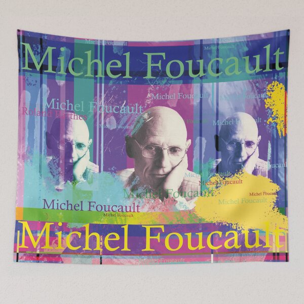 Item preview, Michel Foucault Portrait Collage Aesthetics designed and sold by Mauswohn.
