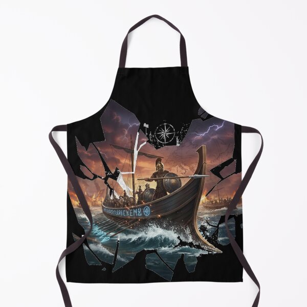 Item preview, Ancient Greek Trireme Warship - Epic Spartan Warrior Battle Scene designed and sold by BounoWorld.