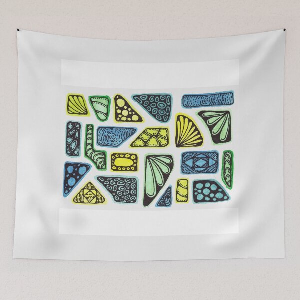 Item preview, Abstract Seashells - Geometric Patterns Watercolor and Ink designed and sold by Happy-shop2.