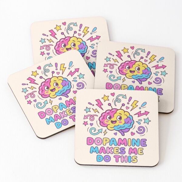 Item preview, Dopamine Makes Me Do This – ADHD Brain Illustration designed and sold by Neurodelic.