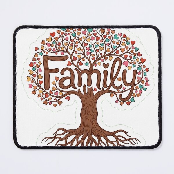 Item preview, Family Roots Heart Tree Sentimental Colorful Genealogy Sticker designed and sold by Side Quest Studio.