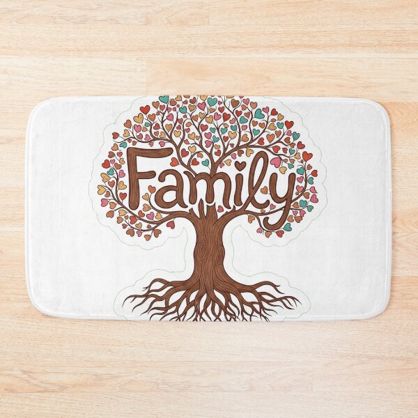Item preview, Family Roots Heart Tree Sentimental Colorful Genealogy Sticker designed and sold by  Side Quest Studio.
