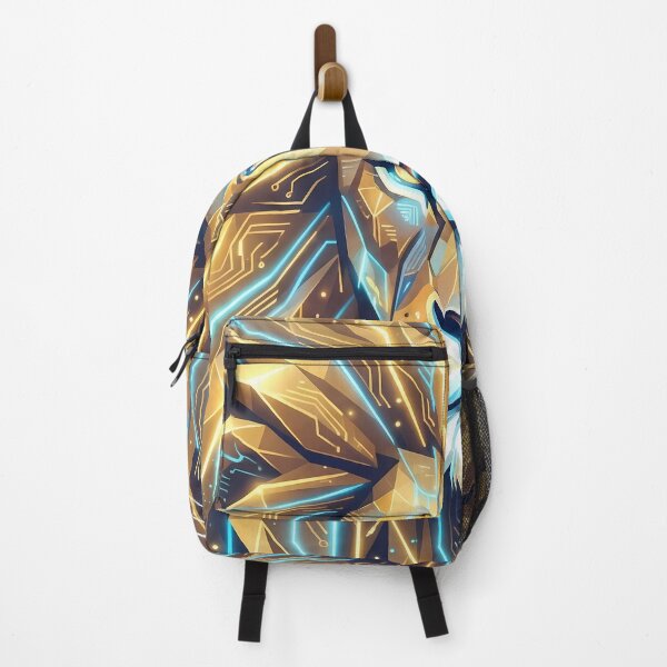 Item preview, Cyberpunk Lion - Geometric Neon King Design designed and sold by Neon Nature Studio.