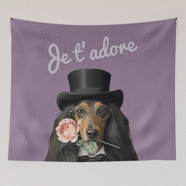 Item preview, Saluki dog wearing top hat and tuxedo designed and sold by FlowerFolie.