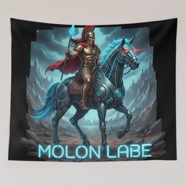 Item preview, Spartan Warrior on Cybernetic Horse - Molon Labe Edition designed and sold by BounoWorld.