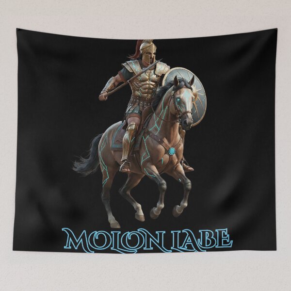 Item preview, Spartan Warrior on Cyber Horse - Molon Labe Epic Edition designed and sold by BounoWorld.