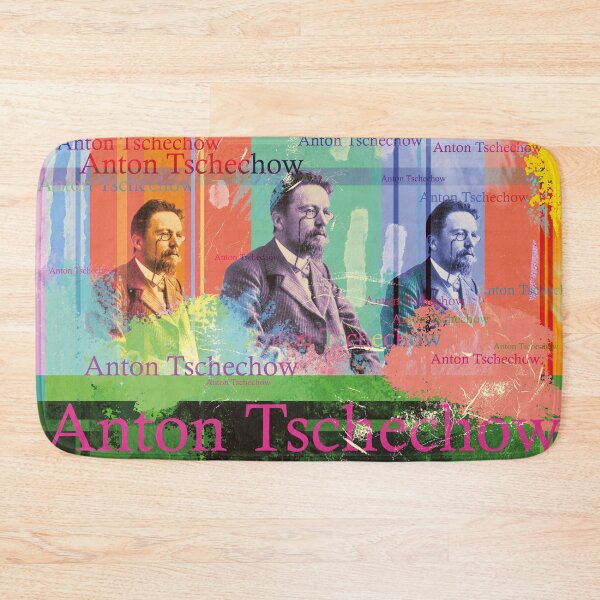 Item preview, Anton Chekhov Portrait Collage Russian Literature designed and sold by Mauswohn.