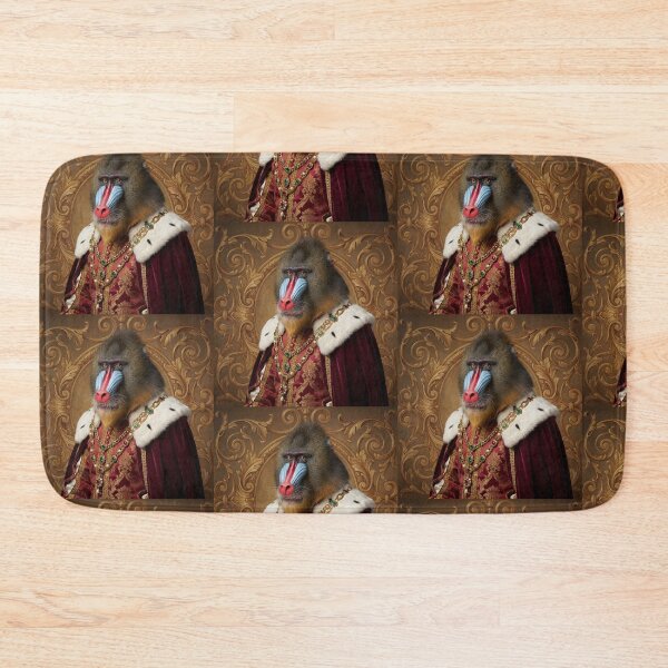 Item preview, Mandrill Noble cool animal Tudor style portrait art designed and sold by Vintage Designs +.