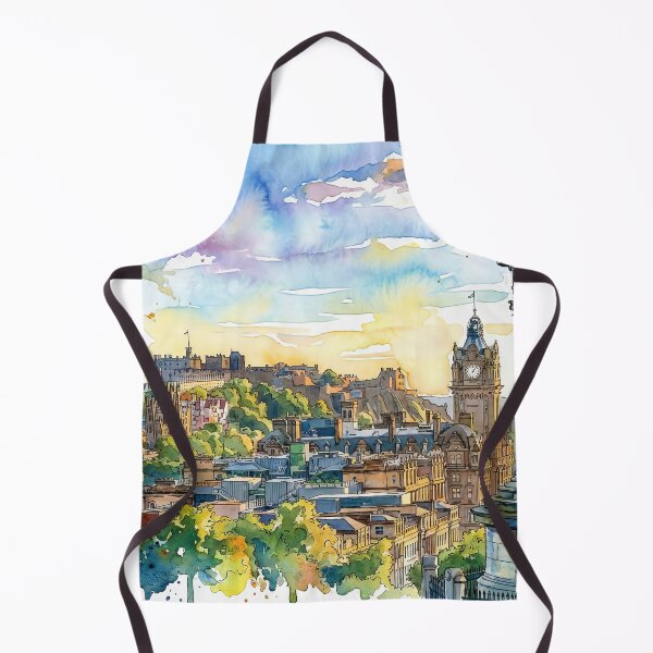 Item preview, Edinburgh Panorama Watercolour Painting designed and sold by davidelder.