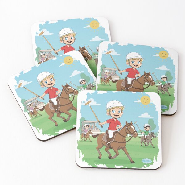 Item preview, Junior Polo Player on Horse - Kids Equestrian Sports - Bouno designed and sold by BounoWorld.