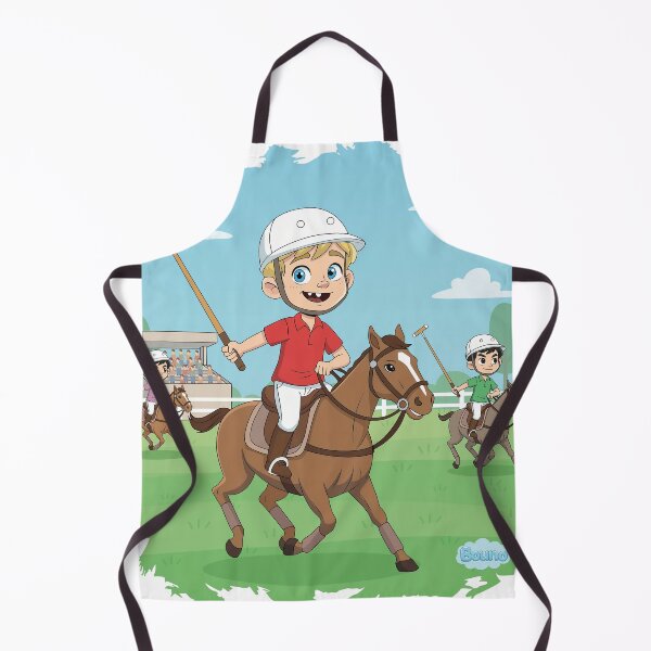 Item preview, Junior Polo Player on Horse - Kids Equestrian Sports - Bouno designed and sold by BounoWorld.