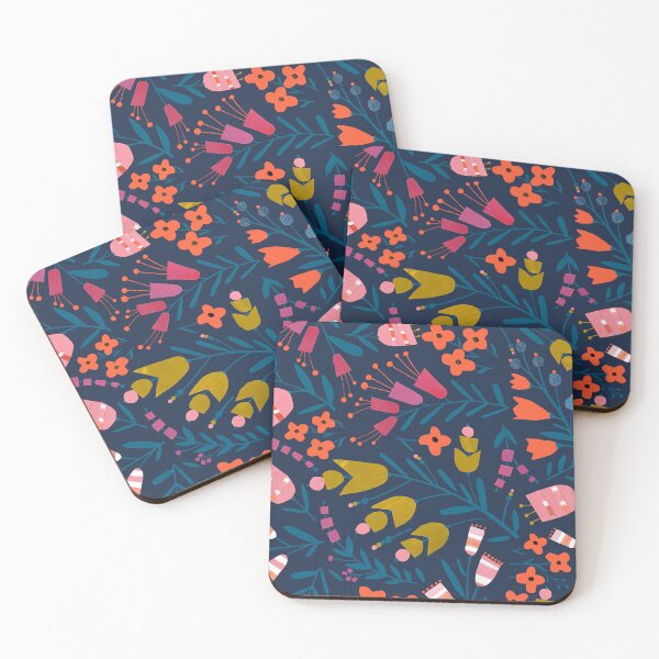 Item preview, Spriggy dark floral designed and sold by Steph Thannhauser.