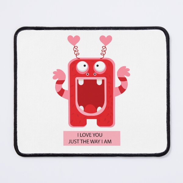 Item preview, Illustration with Monster and Text "Love Is Like Heaven But It Can Hurt Like Hell" designed and sold by AlginaPugachova.