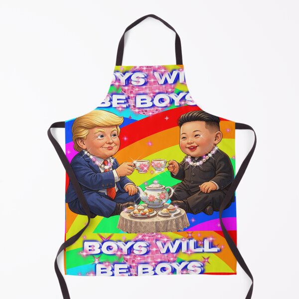 Item preview, Boys Boys Boys #Trumo funny Tshirt ,baby Donald and baby Kim having a little dress up party designed and sold by The Far Far North.