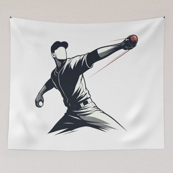 Item preview, Baseball Pitcher Power – Dynamic Throw Sports Silhouette T-Shirt designed and sold by RMTrendy.