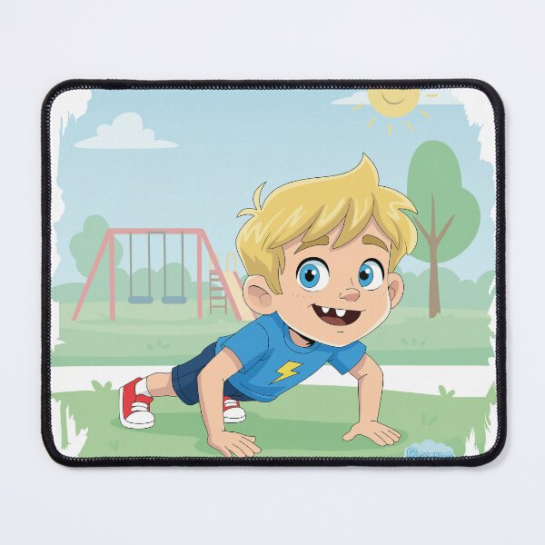 Item preview, Push Ups Boy - Kids Fitness & Gym Motivation - Bouno World designed and sold by BounoWorld.
