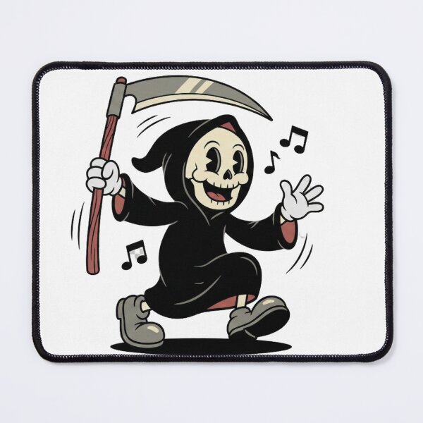 Item preview, Happy Dancing Grim Reaper Vintage Cartoon designed and sold by GeekGuysShop.