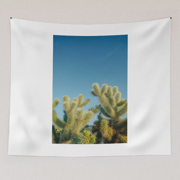 Item preview, Desert Cacti Blue Sky Photographic Print designed and sold by Mother-Nature65.