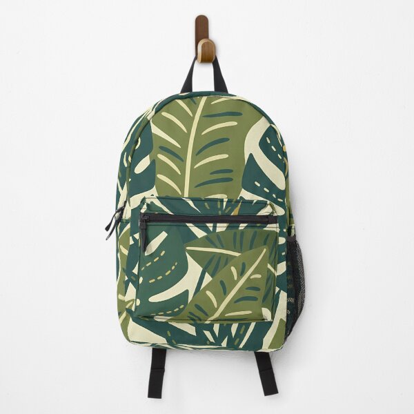 Item preview, Monstera Tropical Botanic Pattern - Scandinavian Folk Art by heidiannemorris © designed and sold by FOLK ART FUSION by heidiannemorris.