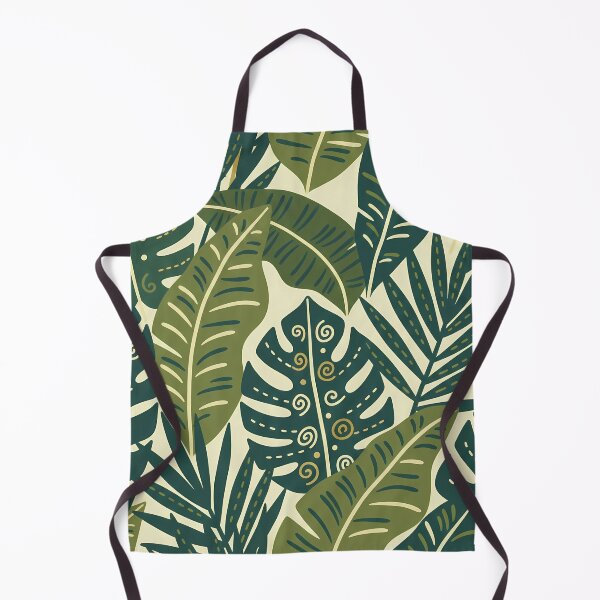 Item preview, Monstera Tropical Botanic Pattern - Scandinavian Folk Art by heidiannemorris © designed and sold by FOLK ART FUSION by heidiannemorris.