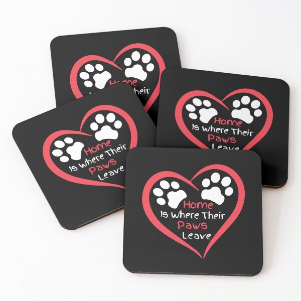 Item preview, Home Is Where Their Paws Leave — Heart Paw Print for Pet Lover designed and sold by NaturEdeN.