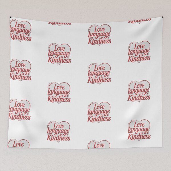 Item preview, Love Language Is Kindness – Valentine Minimal Heart Tee designed and sold by Jackypoo Design.