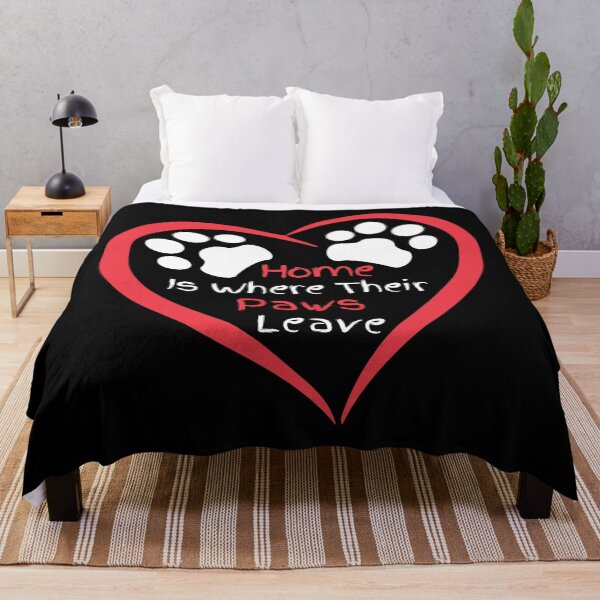 Item preview, Home Is Where Their Paws Leave — Heart Paw Print for Pet Lover designed and sold by NaturEdeN.