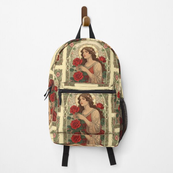 Item preview, Woman With Roses Vintage Illustration designed and sold by taiche.