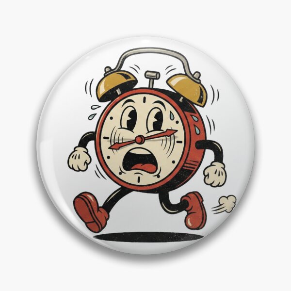 Item preview, Running Out of Time Retro Rubber Hose designed and sold by GeekGuysShop.